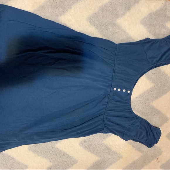 Blue embroidered dress - Picture 2 of 4